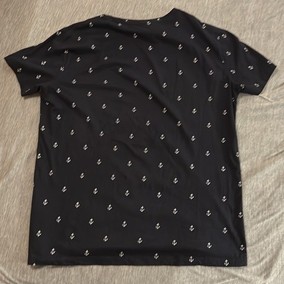 H&M blue t-shirt w/ anchor design men’s small - Picture 2 of 2